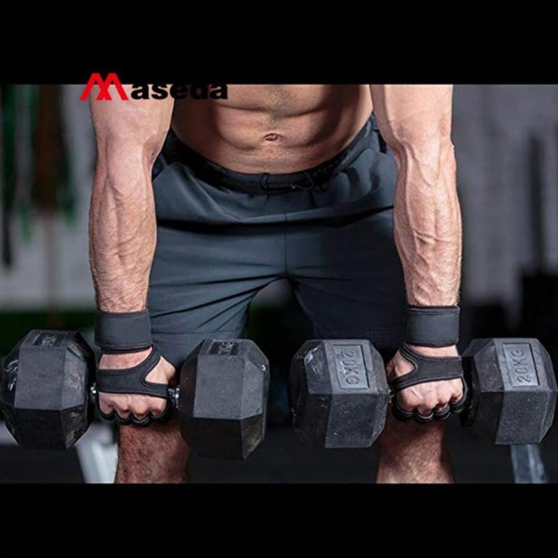 1pc Black Knitted Polyester (Dacron) Textile Gloves with Breathable Silicone Round Bead And Non-Slip Wear-Resistant Design | Sports And Fitness Use