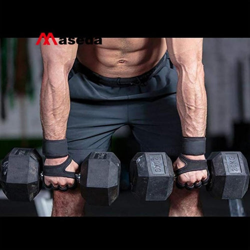 1pc Black Knitted Polyester (Dacron) Textile Gloves with Breathable Silicone Round Bead And Non-Slip Wear-Resistant Design | Sports And Fitness Use