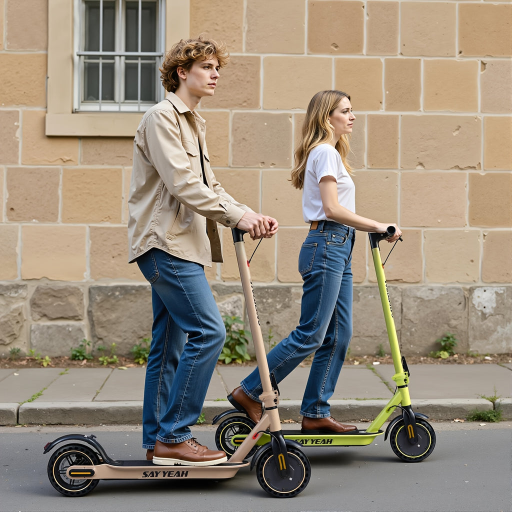 Adult Electric Scooter 350W Folding E-Scooter with Display, 19MPH Speed & 12-19-Mile Range, Portable Folding Suitable for Commuting, College, Campus, Urban Travel, Headlight & Anti-Skid Tires, for Men & Women, Gift