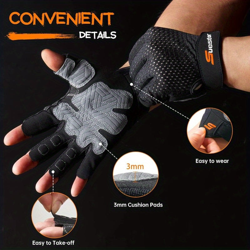 Workout Gloves for Men Women Weight Lifting with Full Palm Protection Excellent Grip Ultra Breathable for Weightlifting Fitness Training Hanging