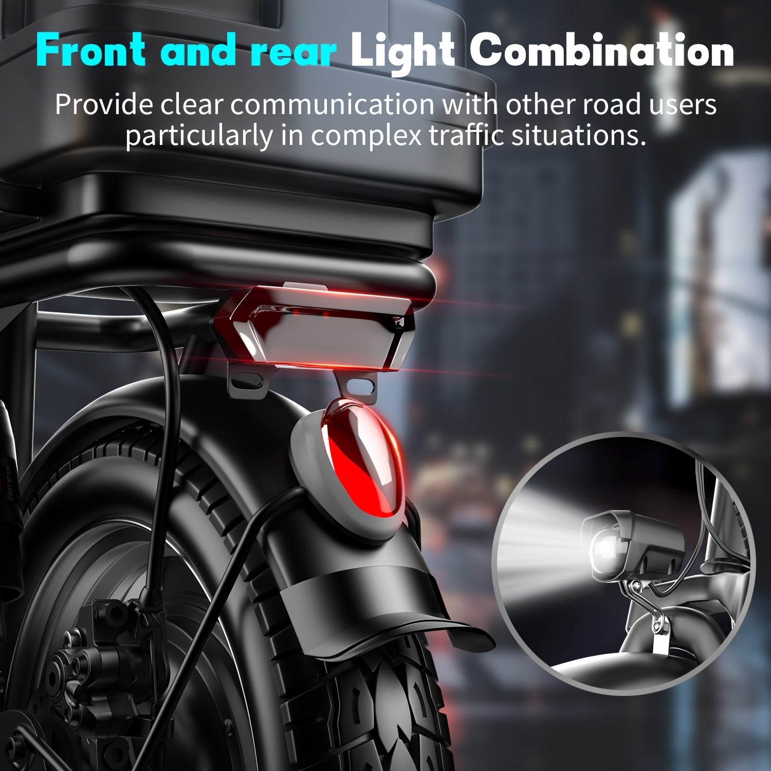 650W Folding Electric Scooter for Commuting, Features A 14-Inch Tire, Detachable Rear Trunk, And Multiple Shock Absorbers. Equipped with 48V 10AH\u002F13AH\u002F15AH\u002F17.5AH Battery Options for 20-35 Mile Range. Includes The New Thumb-Controlled
