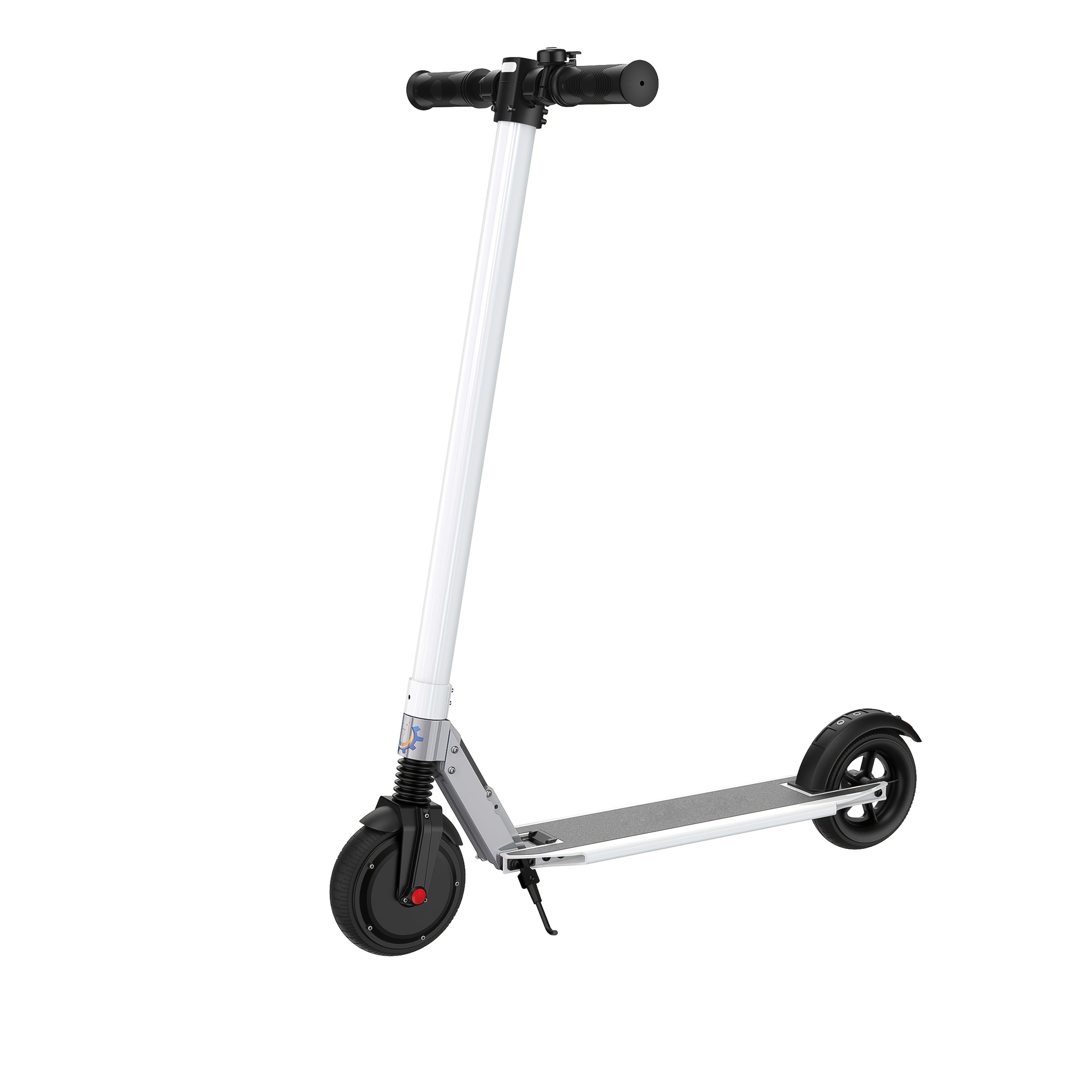 250W Electric Scooter for Adults And Teens, 15.5MPH Top Speed & 15.5 Miles Max Range, 6.5-Inch Solid Tire And Non-Slip Pedal, LCD Smart Display, Lightweight Foldable E-Scooter with Smart Braking System