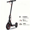 Adult Electric Scooter, 350W Foldable Electric Scooter, 12-19 Mile Range & 15-19 MPH Commuting Speed, 8.5-Inch Anti-Slip Tires, Equipped with Front Light, Portable Model for Men and Women, Suitable for Work, University, Campus, and Urban Commutes