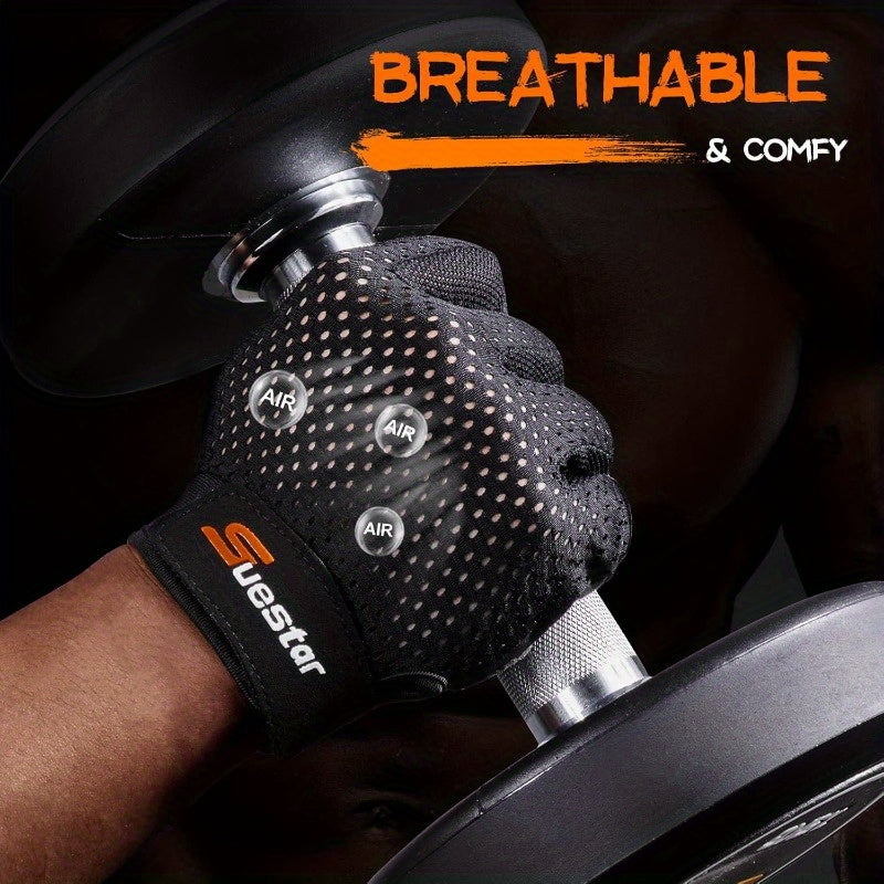 Workout Gloves for Men Women Weight Lifting with Full Palm Protection Excellent Grip Ultra Breathable for Weightlifting Fitness Training Hanging