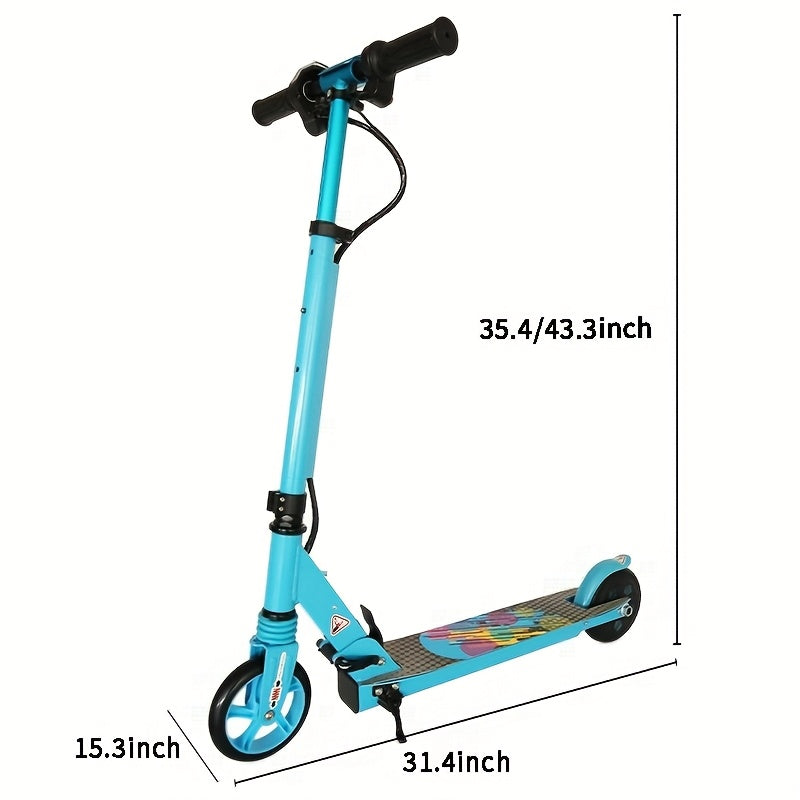 5.5-inch Electric Scooter, Maximum Speed of 15 Km\u002Fh, 2.5Ah Powerful Battery, Foldable Electric Scooter, Load Capacity 70kg, Halloween and Christmas Gift, Gift Scooter, Kick-Start Assist Scooter with Adjustable Speed and Height, Flashing Wheels