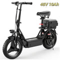 650W Folding Electric Scooter for Commuting, Features A 14-Inch Tire, Detachable Rear Trunk, And Multiple Shock Absorbers. Equipped with 48V 10AH\u002F13AH\u002F15AH\u002F17.5AH Battery Options for 20-35 Mile Range. Includes The New Thumb-Controlled