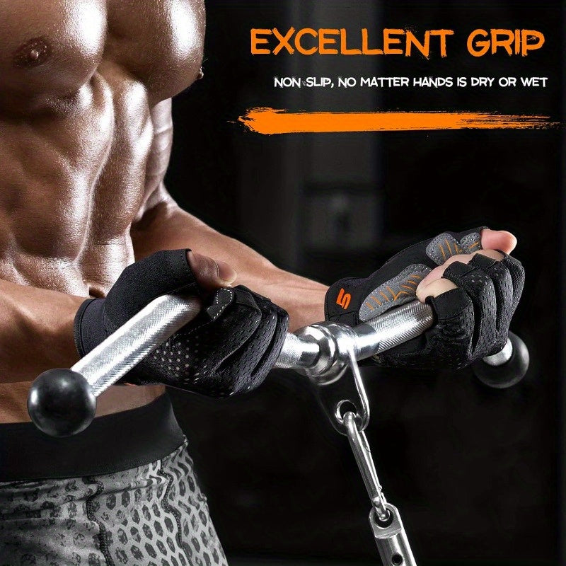 Workout Gloves for Men Women Weight Lifting with Full Palm Protection Excellent Grip Ultra Breathable for Weightlifting Fitness Training Hanging