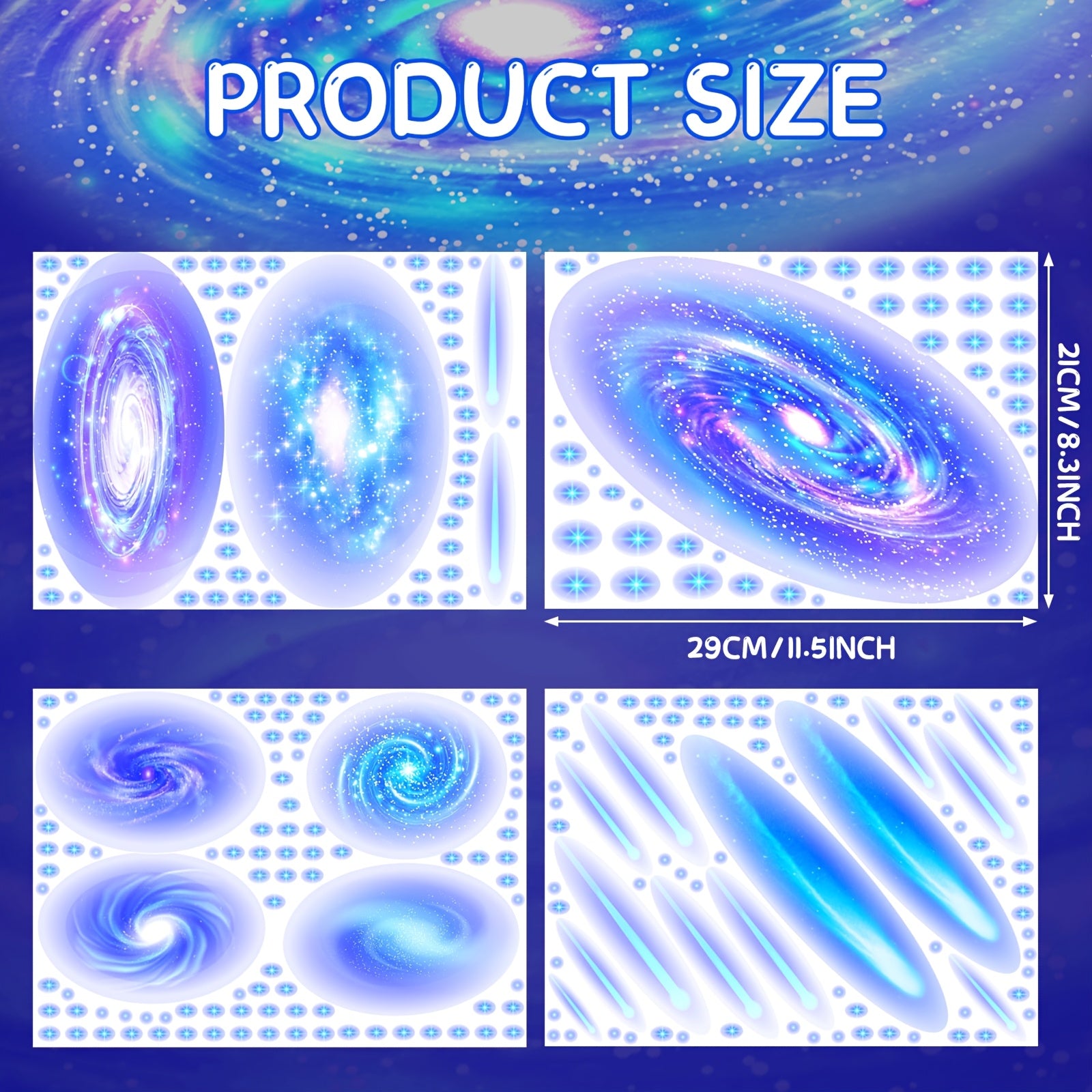 Glow In The Dark Stars For Ceiling Stickers Galaxy Wall Decals 289pcs Ceiling Stars Glow In The Dark Glowing Stars And Planets Wall Stickers For Bedroom Birthday Party Favors