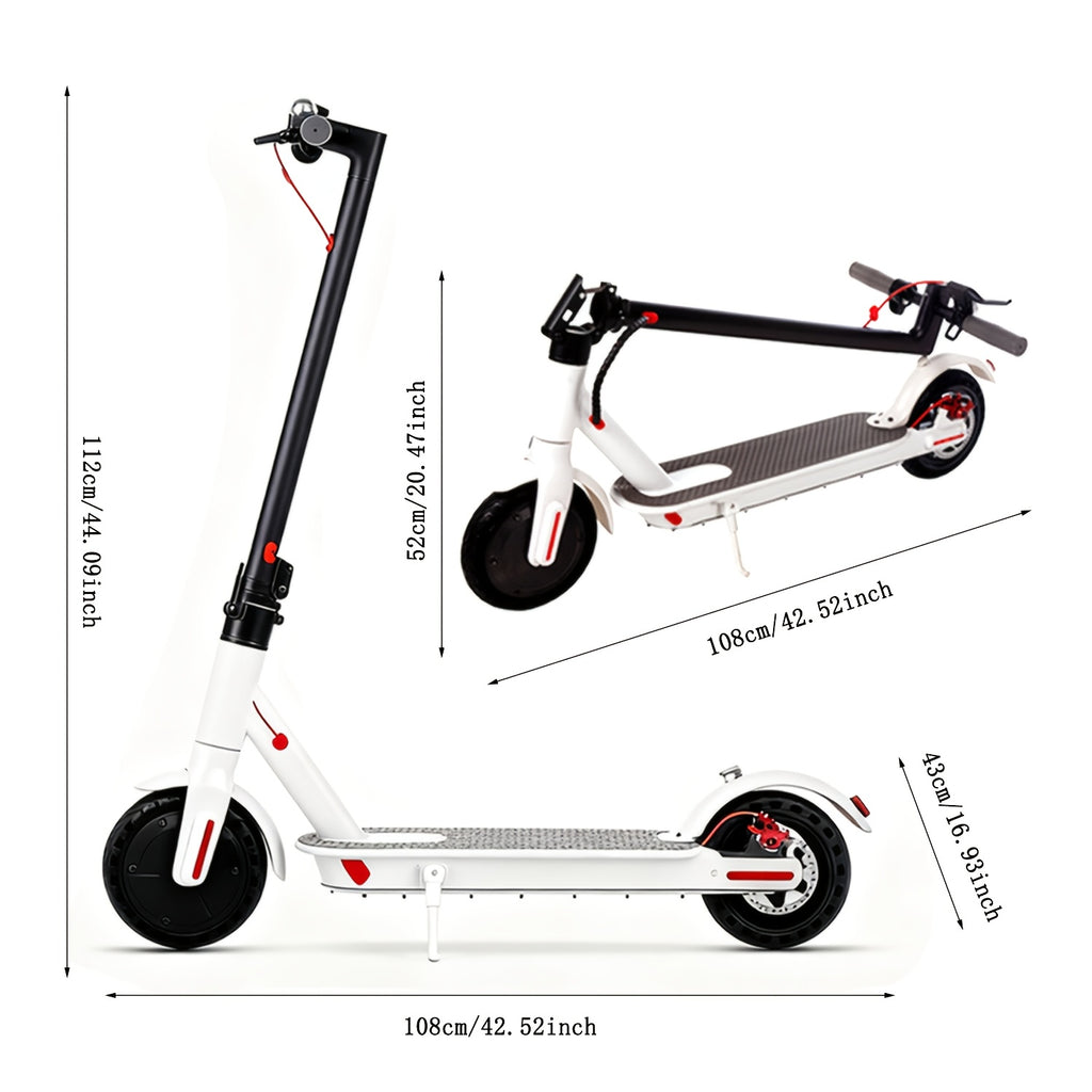 The Aisuwei Outdoor Electric Scooter Features a Lightweight Folding Design, 8.5-Inch Honeycomb Road Tires, a Rear Braking System, a Powerful 350W Motor, And Can Speeds of Up to 19 Miles Per Hour with a Range of 28 Miles