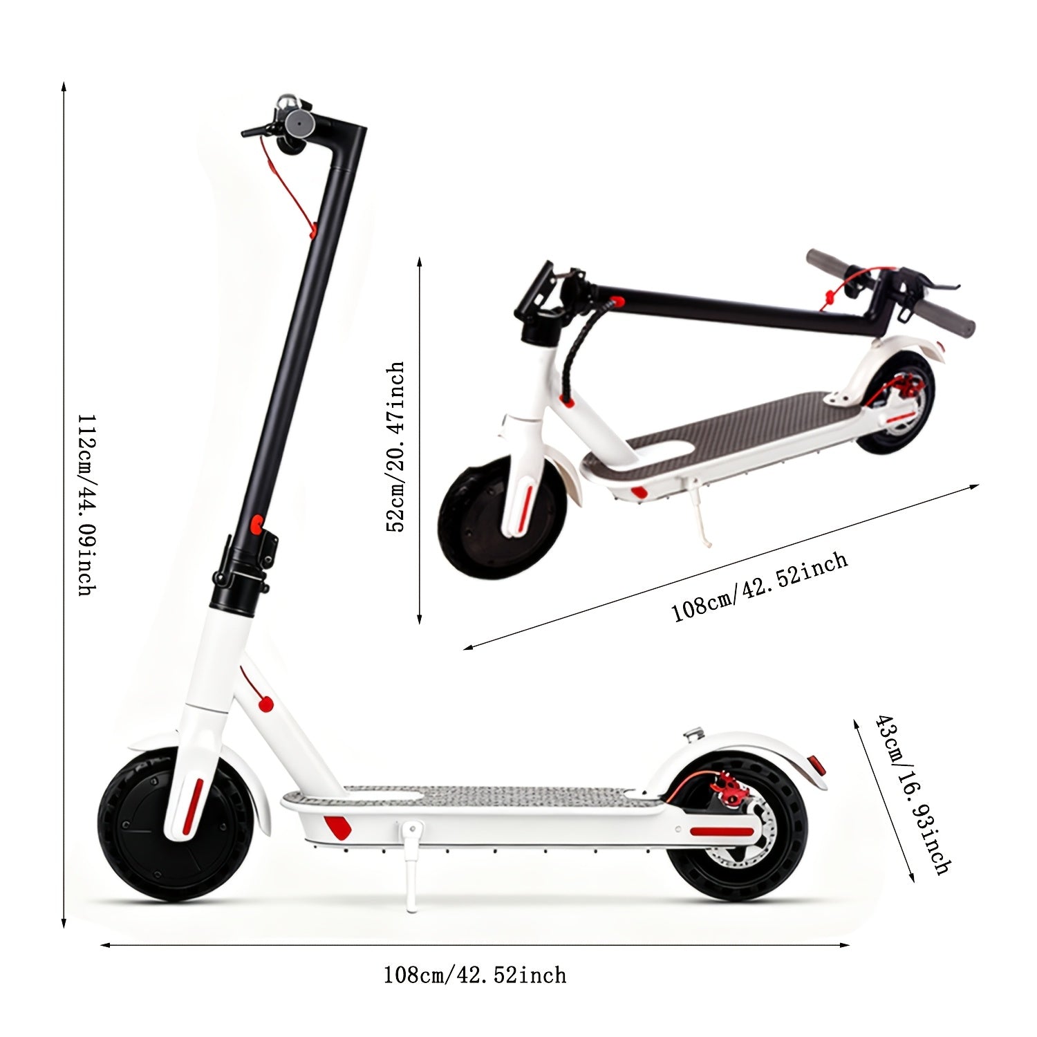 The Aisuwei Outdoor Electric Scooter Features a Lightweight Folding Design, 8.5-Inch Honeycomb Road Tires, a Rear Braking System, a Powerful 350W Motor, And Can Speeds of Up to 19 Miles Per Hour with a Range of 28 Miles