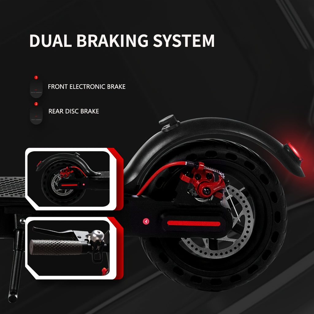 The Aisuwei Outdoor Electric Scooter Features a Lightweight Folding Design, 8.5-Inch Honeycomb Road Tires, a Rear Braking System, a Powerful 350W Motor, And Can Speeds of Up to 19 Miles Per Hour with a Range of 28 Miles