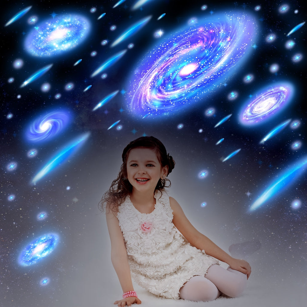Glow In The Dark Stars For Ceiling Stickers Galaxy Wall Decals 289pcs Ceiling Stars Glow In The Dark Glowing Stars And Planets Wall Stickers For Bedroom Birthday Party Favors