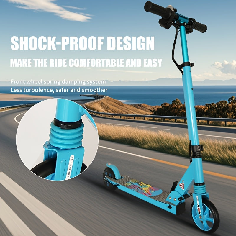 5.5-inch Electric Scooter, Maximum Speed of 15 Km\u002Fh, 2.5Ah Powerful Battery, Foldable Electric Scooter, Load Capacity 70kg, Halloween and Christmas Gift, Gift Scooter, Kick-Start Assist Scooter with Adjustable Speed and Height, Flashing Wheels