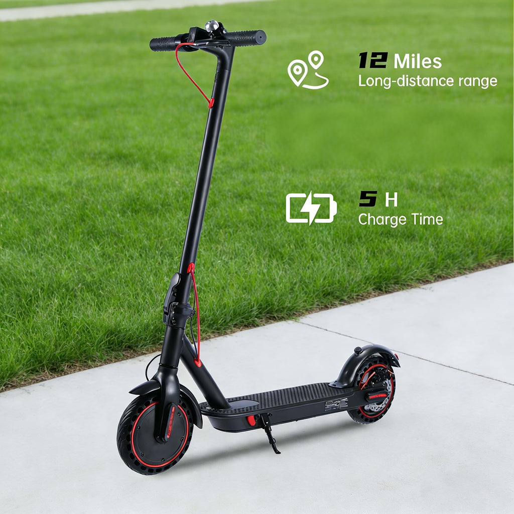 Adult Electric Scooter 350W Folding E-Scooter with Display, 19MPH Speed & 12-19-Mile Range, Portable Folding Suitable for Commuting, College, Campus, Urban Travel, Headlight & Anti-Skid Tires, for Men & Women, Gift
